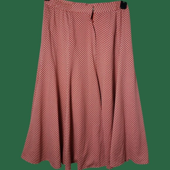 Mirumer by Asia Supreme Vtg -Style Polka Dot Shirt & Skirt Set Coral 11 - Picture 11 of 16